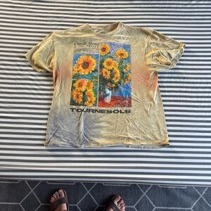 PacSun Yellow Graphic 'Tournesols' Sunflower T-Shirt